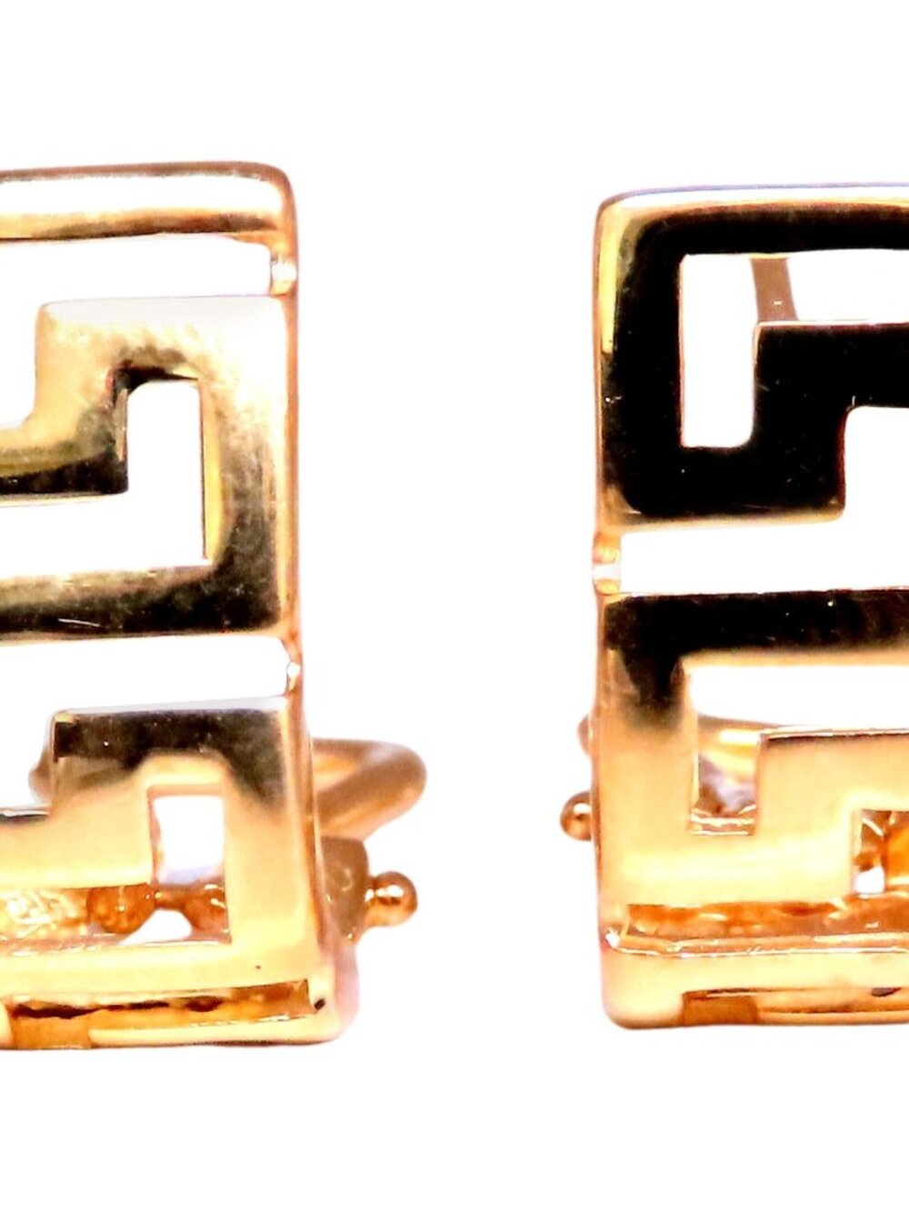 Greek Iconic Semi Hoop Earrings 14kt*